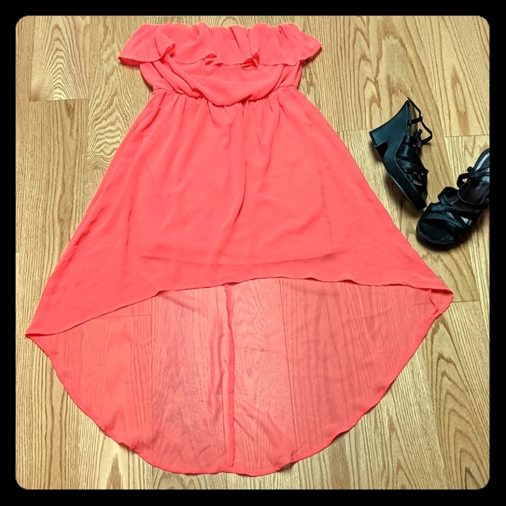 High low halter dress